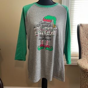 Cute Christmas Graphic Baseball Tee